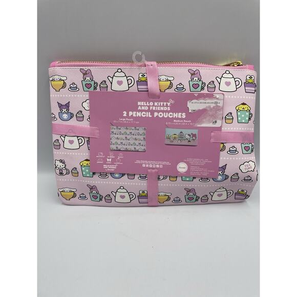 Hello Kitty & Friends Lot Of 2 Makeup/Pencil Pouches Set -Medium & Large NEW - Picture 2 of 8